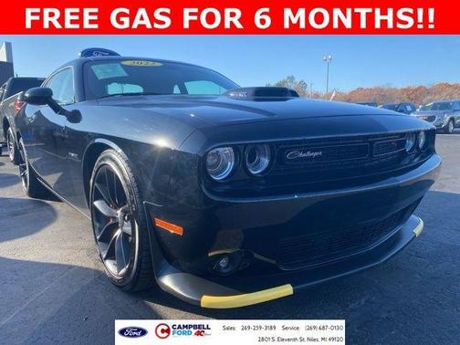 Pitch Black Clearcoat 2022 Dodge Challenger R/T Coupe