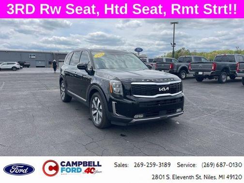 Black 2022 Kia Telluride SX