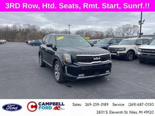 Black 2022 Kia Telluride SX