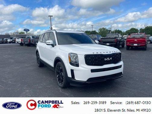 Glacial White Pearl 2022 Kia Telluride EX