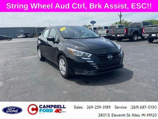 Black 2025 Nissan Versa S