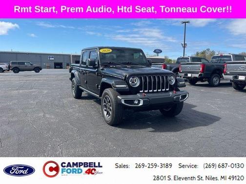 Black Clearcoat 2020 Jeep Gladiator Overland
