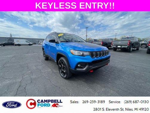 Laser Blue 2023 Jeep Compass Trailhawk