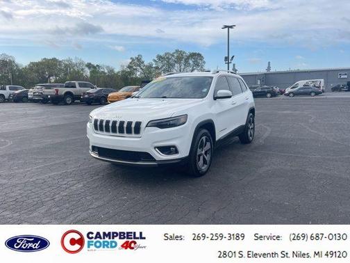 Bright White Clearcoat 2020 Jeep Cherokee Limited
