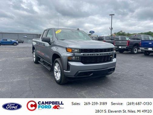Satin Steel Metallic 2020 Chevrolet Silverado 1500 Custom