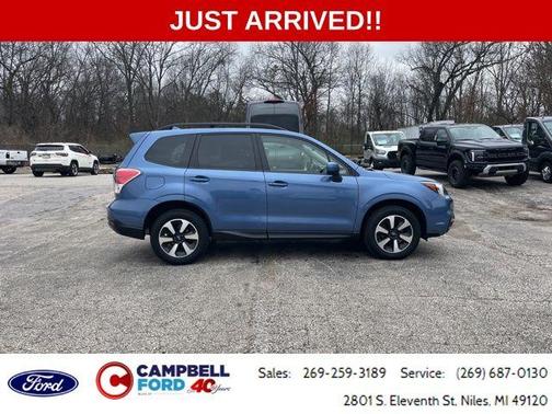 Quartz Blue Pearl 2018 Subaru Forester 2.5i Premium