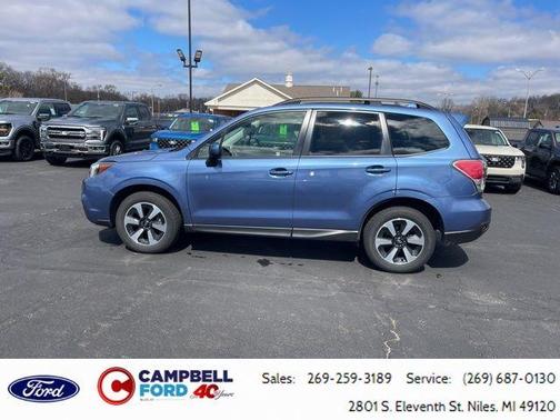Quartz Blue Pearl 2018 Subaru Forester 2.5i Premium