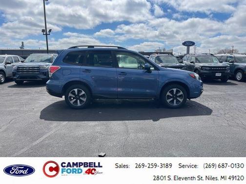 Quartz Blue Pearl 2018 Subaru Forester 2.5i Premium