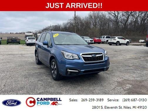 Quartz Blue Pearl 2018 Subaru Forester 2.5i Premium