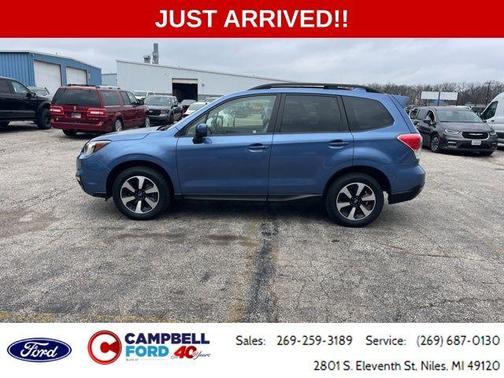 Quartz Blue Pearl 2018 Subaru Forester 2.5i Premium