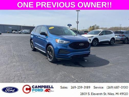 Blue Metallic 2022 Ford Edge SE