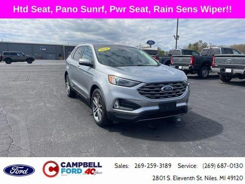 Iconic Silver Metallic 2024 Ford Edge Titanium