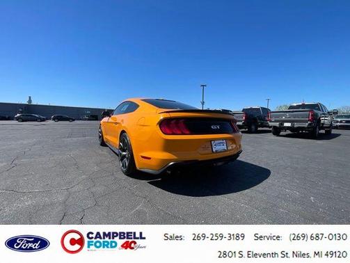 Orange 2018 Ford Mustang GT Premium