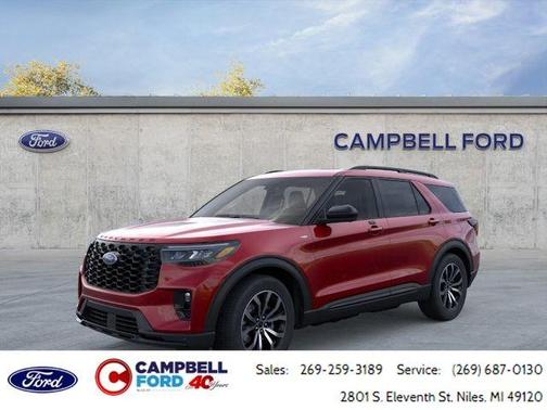 Red Metallic 2026 Ford Explorer ST-Line