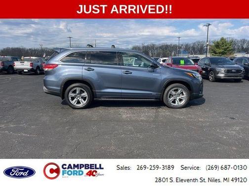 Shoreline Mist 2018 Toyota Highlander Hybrid Limited