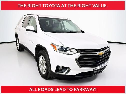 Summit White 2019 Chevrolet Traverse LT Cloth