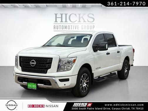 Glacier White 2024 Nissan Titan SV