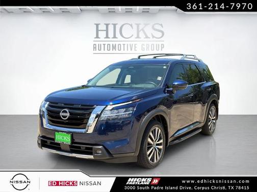 Deep Ocean Blue 2022 Nissan Pathfinder Platinum