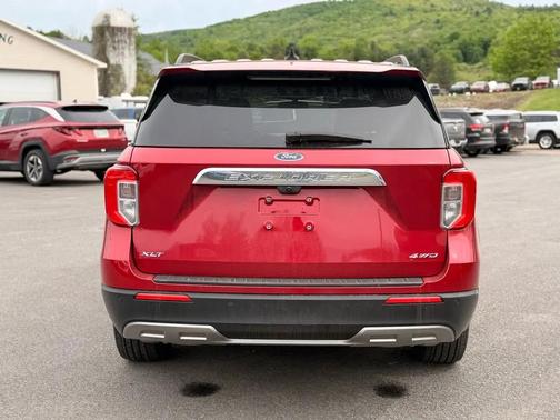Red 2023 Ford Explorer XLT AWD
