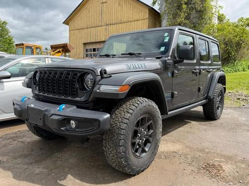 Gray 2024 Jeep Wrangler 4xe Willys