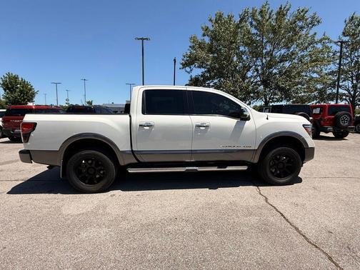 Pearl White 2020 Nissan Titan Platinum Reserve