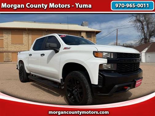 White 2021 Chevrolet Silverado 1500 Custom Trail Boss