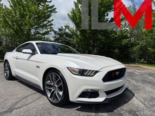 White Platinum Clearcoat Metallic 2017 Ford Mustang GT Premium