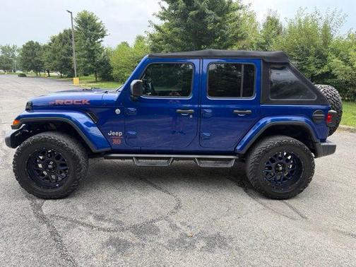 Ocean Blue Metallic Clearcoat 2020 Jeep Wrangler Unlimited Sahara