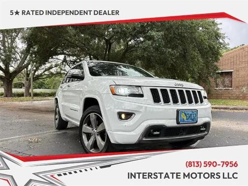 Bright White Clearcoat 2015 Jeep Grand Cherokee Overland