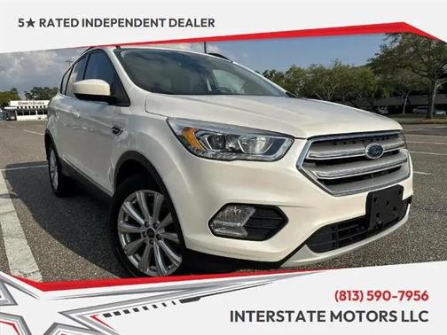 White Platinum Metallic Tri-Coat 2019 Ford Escape SEL