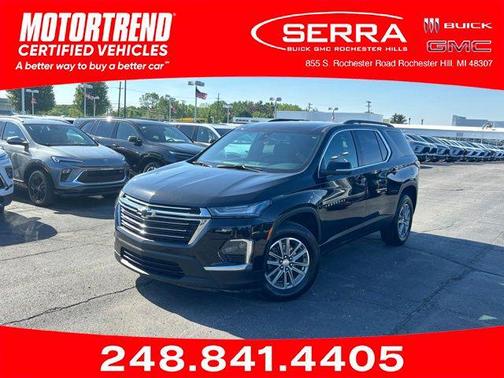 Black Metallic 2023 Chevrolet Traverse LT Cloth