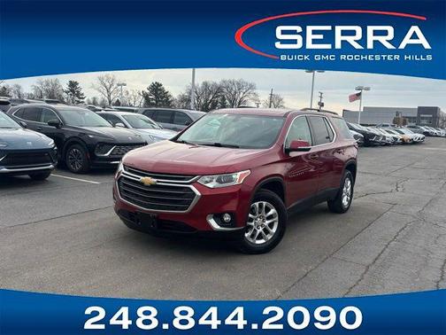 Cajun Red Tintcoat 2019 Chevrolet Traverse LT Cloth