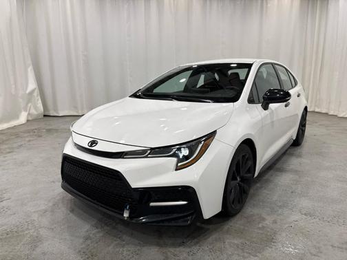 Super White 2021 Toyota Corolla Nightshade