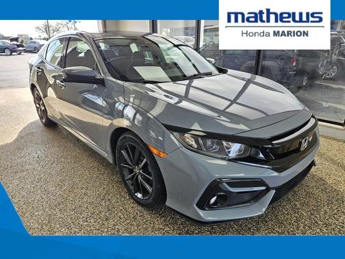 Sonic Gray Pearl 2021 Honda Civic EX Hatchback