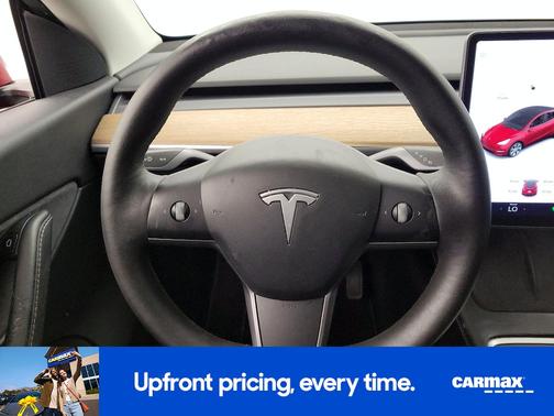 Red 2021 Tesla Model Y Long Range