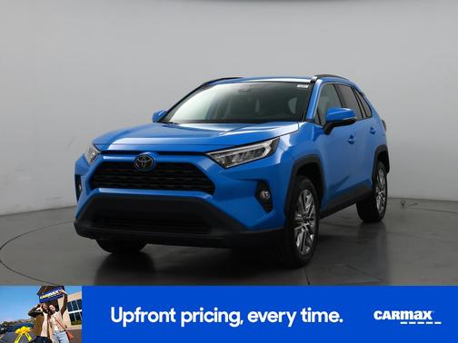 Blue 2021 Toyota RAV4 XLE Premium