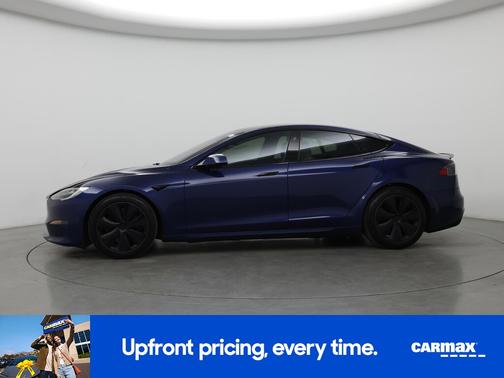 Blue 2021 Tesla Model S Plaid