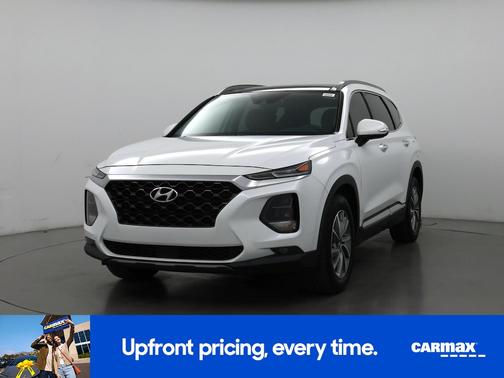 White 2020 Hyundai SANTA FE SEL