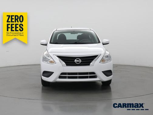 White 2016 Nissan Versa S Plus
