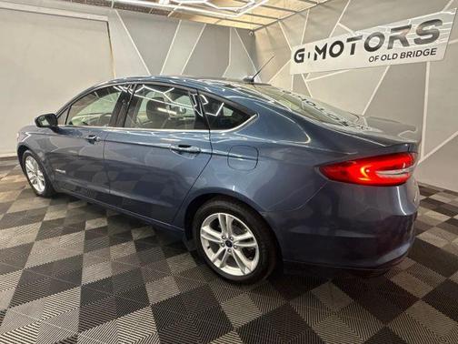 Blue 2018 Ford Fusion Hybrid S