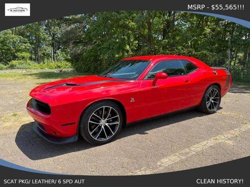 Red 2016 Dodge Challenger R/T Scat Pack