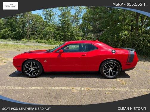 Red 2016 Dodge Challenger R/T Scat Pack