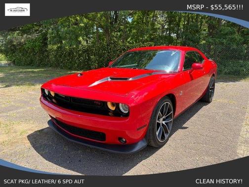 Red 2016 Dodge Challenger R/T Scat Pack