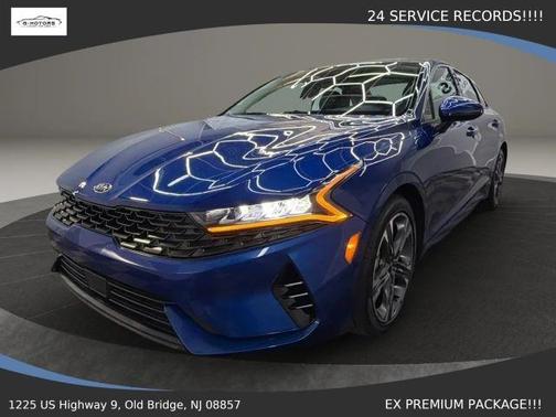 Blue 2021 Kia K5 EX