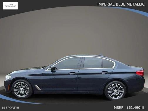 Blue 2020 BMW 530 i xDrive