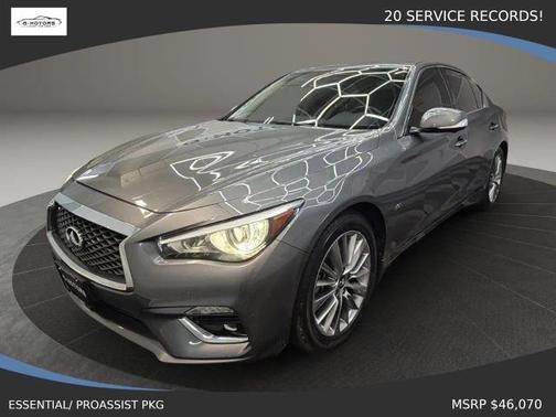 Graphite Shadow 2020 INFINITI Q50 3.0t LUXE
