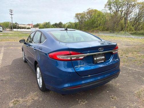Blue 2018 Ford Fusion Hybrid S