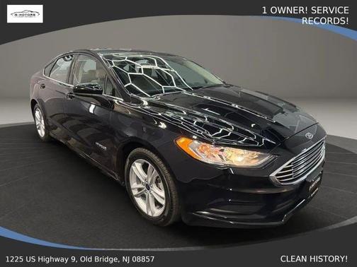Black 2018 Ford Fusion Hybrid S