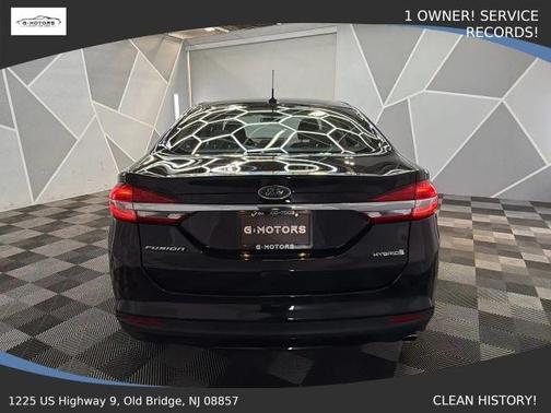 Black 2018 Ford Fusion Hybrid S