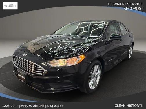 Black 2018 Ford Fusion Hybrid S